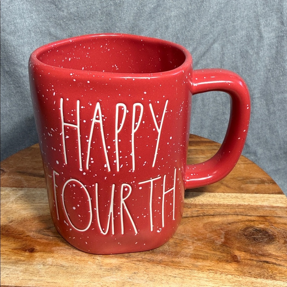 Rae Dunn HAPPY FOURTH Mug